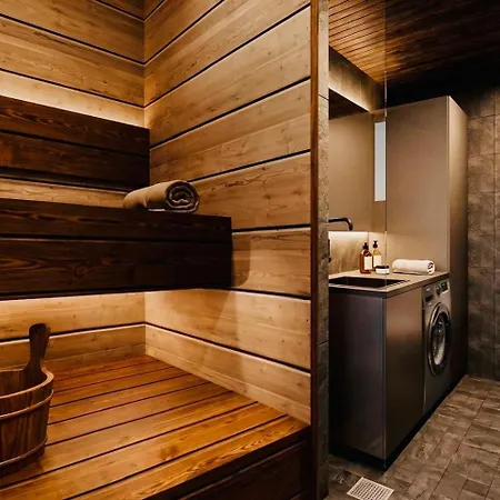 וילה Aurora Riverside Lodge, Sauna, Near Arctic Circle