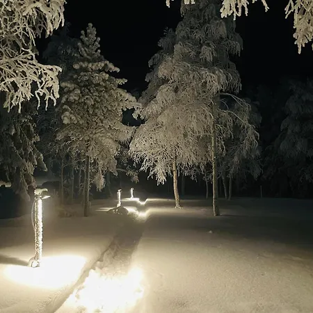 וילה Aurora Riverside Lodge, Sauna, Near Arctic Circle